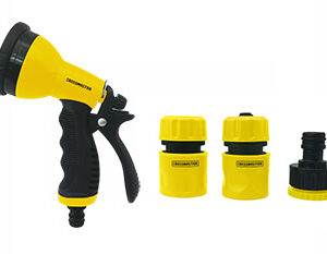 Pistola para riego 9 patrones en set C/3 ConeC