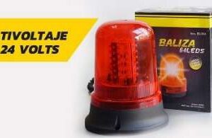 Baliza 64 leds Roja - 12-24v