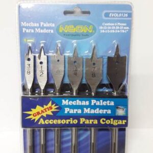 Juego de 6 Mechas Paleta Para Madera