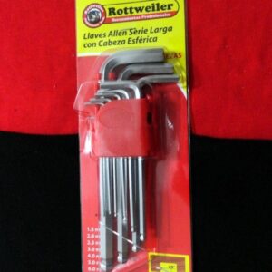 Juego Llaves AllenLargas mm 9 Pzas