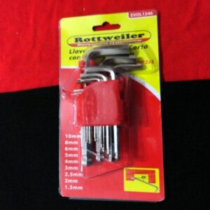 Juego Llaves AllenCortas 9 Pzas