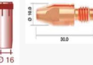 TUBO DE CONTACTO M-8 0,9MM L 30MM
