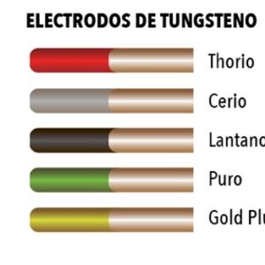 Electrodo Tungsteno Gold Plus 2.4mm Dorada