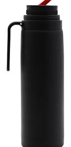 TERMO ACERO INOX 1L C/MANIJA- NEGRO