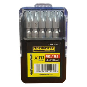 Puntas Phillips #2 - plano 6mm  x65mm x10